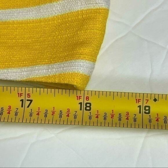 Banana Republic Yellow White Striped Coastal Cottage Skirt NWOT Size 14 - Picture 7 of 8